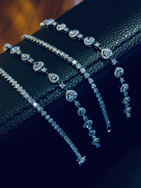 18k钻石手链 定制款 轻奢钻石手链 先恩尼 定制定金