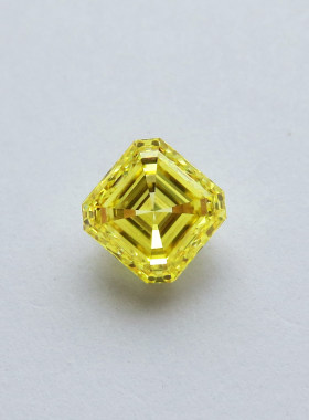 1.01ct fvy vs2 1克拉阿瑟切 艳彩黄 GIA证书