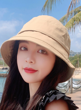 网红黑色韩版百搭潮流太阳帽子