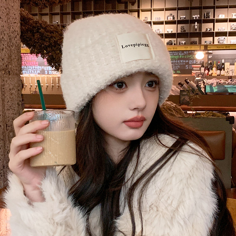 帽子女生贴布慵懒风冬季