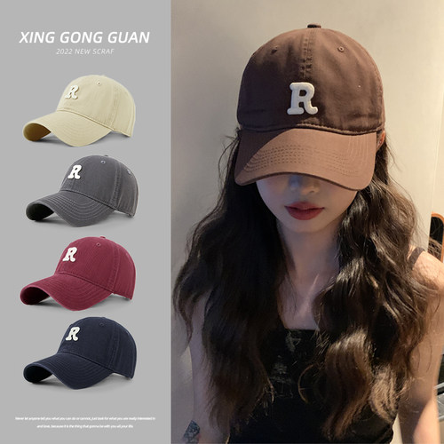 运动棒球帽女字母韩版冬季