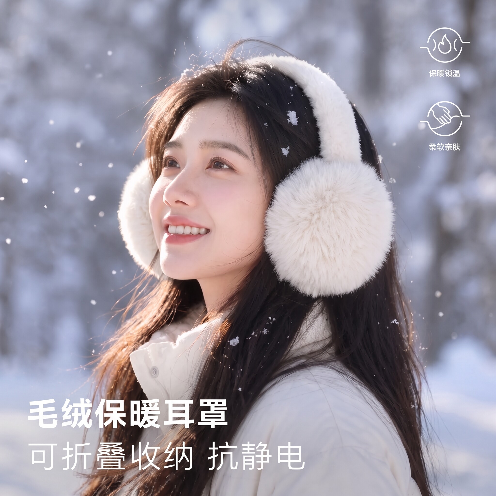 耳罩防寒女骑行护耳保暖耳暖冬可折叠耳包防风耳套可爱骑车防冻男