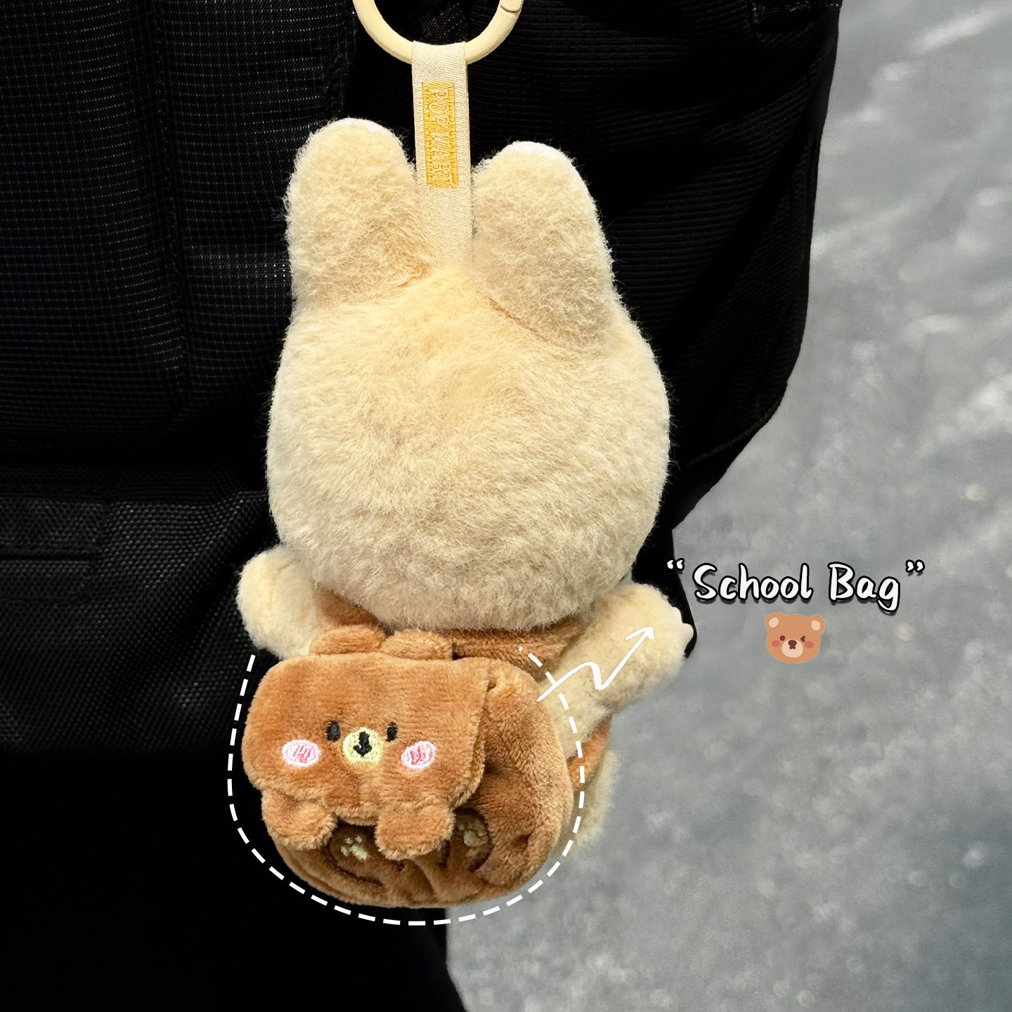 拉布布娃衣labubu公仔衣服拉布布小背包20cm/15cm娃衣小书包棉花