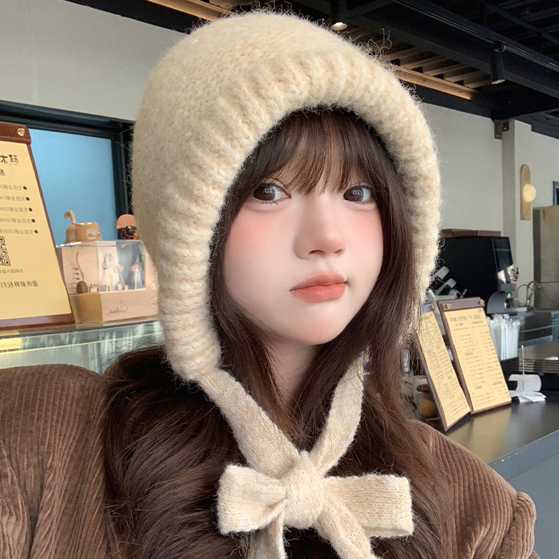 2025年新款高颜值毛绒针织帽女秋冬季保暖针织帽毛线帽大头围帽子,服饰配件/皮带/帽子/围巾,帽子,淘宝优惠券,粉丝福利购,淘宝优惠卷