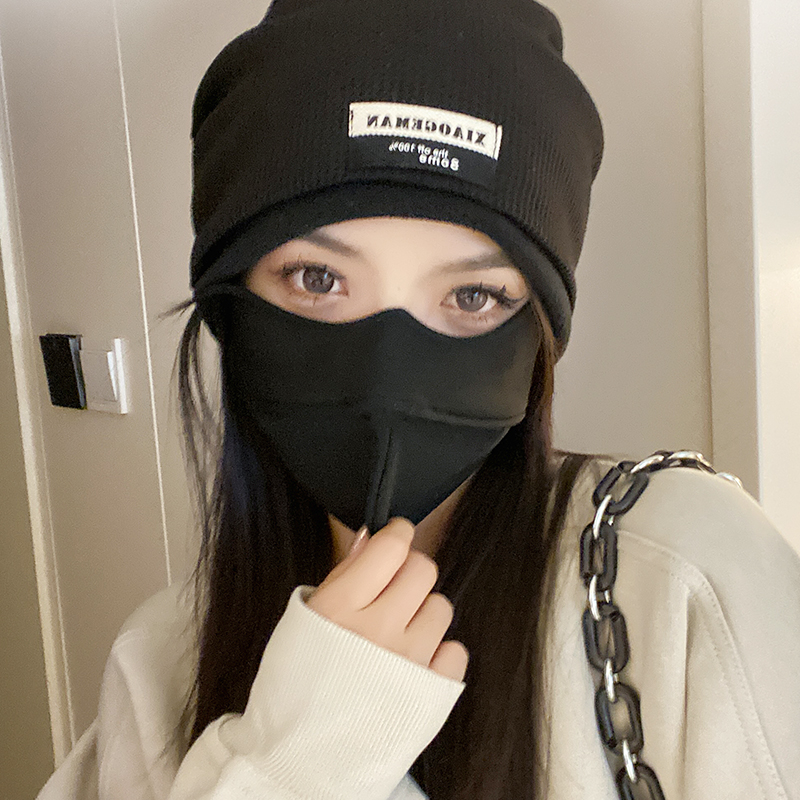 秋冬季防寒透气加绒防晒面罩骑车骑行女防风保暖高颜值口罩冬天男
