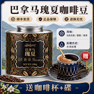 巴拿马Geisha瑰夏咖啡豆200g精品阿拉比卡中浅烘焙手冲咖啡现磨