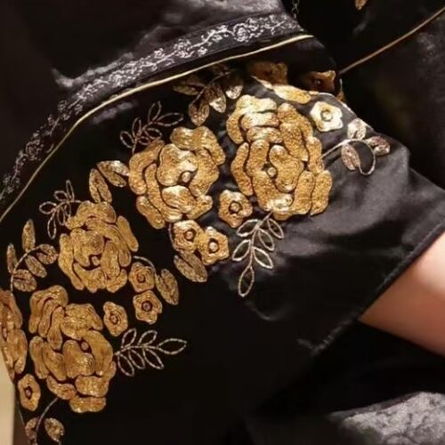 袖口领条刺绣花（中）