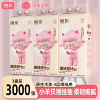 丽邦悬挂式抽纸1000张3提家用实惠装纸