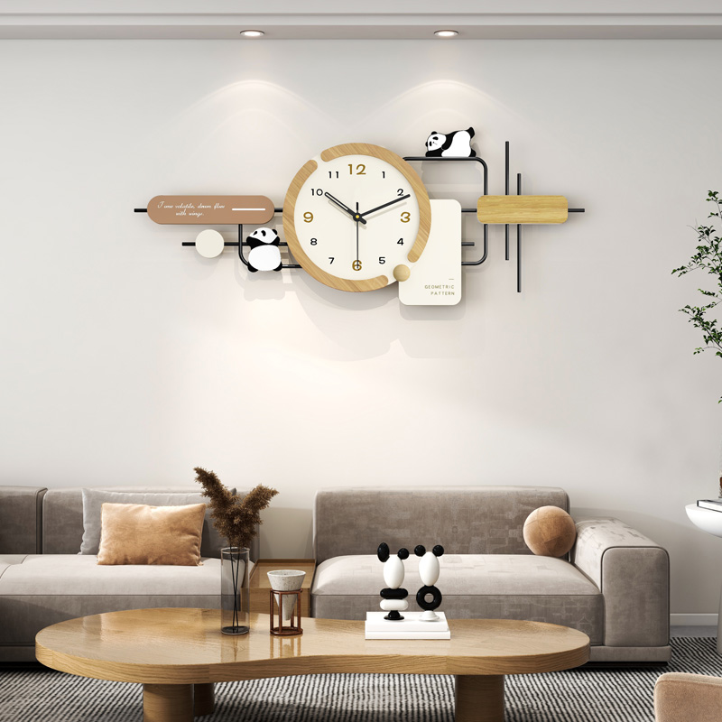 现代简约挂钟客厅百搭挂墙时尚大气高档餐厅高级感轻奢创意感时钟