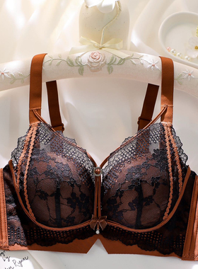 小胸聚拢内衣加厚显大无痕美背性感挤沟调整型上托文胸秋新款特惠