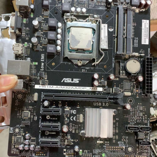议价-华硕H61M一A主板加i3-3240T CPU,功能正常,成