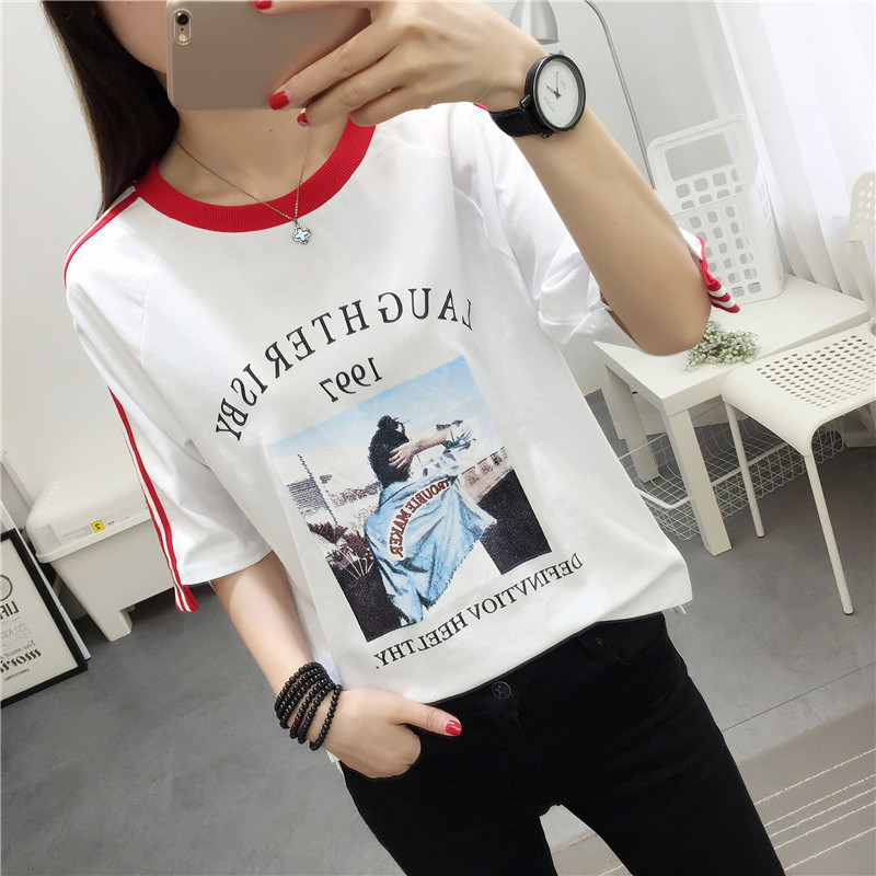 2019hip-hop衣服女韓國ulzzang原宿風bf百搭學生短袖t恤寬松上衣在類目 女裝/女士精品, T恤中 - 來自Buy2taobao.com提供專業的淘寶代購服務