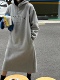 新韩版 十三行acme ground连帽加绒卫衣连衣裙2025冬季 显瘦连衣裙