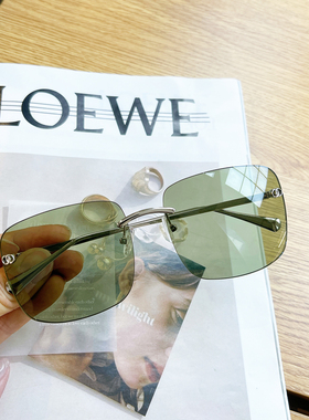 复古绿色金属老钱风太阳镜