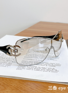 框连体防风镜Y2K凹造型太阳镜