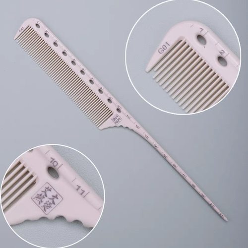 艾文热烫热烫尖尾刻度剪发梳