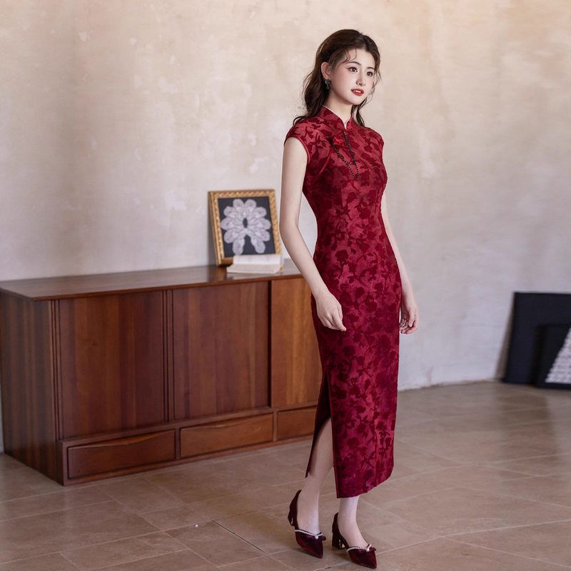 曼玉女回门敬酒服新中式国风旗袍