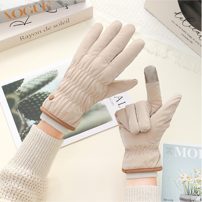 女生骑车防风手套保暖防水冬朋友