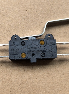 Crouzet 高诺斯83106微动开关小型自复位点动行程限位开关5A四脚