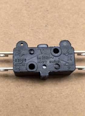 Crouzet 高诺斯83106微动开关小型自复位点动行程限位开关5A四脚