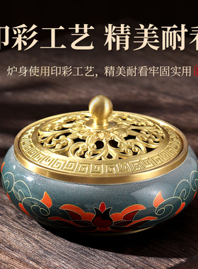 家用彩绘香炉香篆香插炉