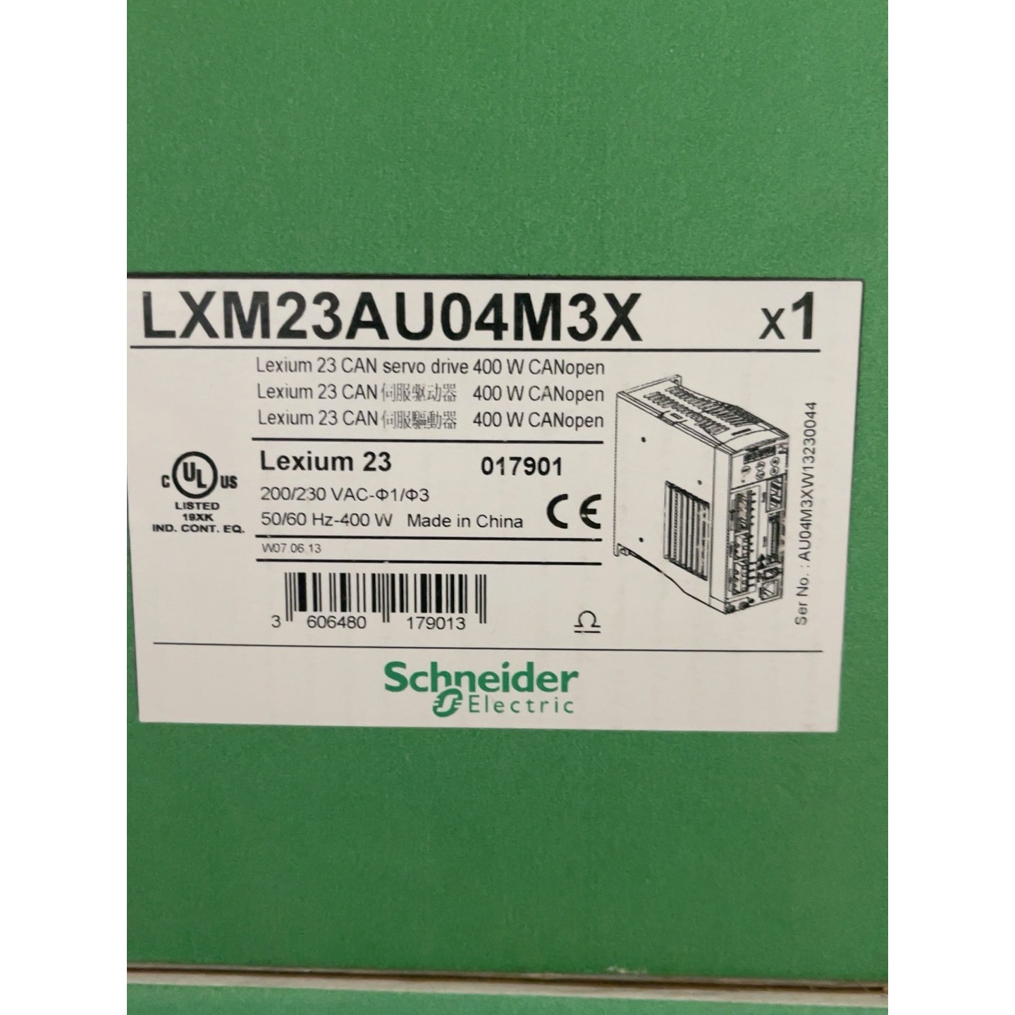 (议价)施耐德LXM23AU04M3X全新包装询价