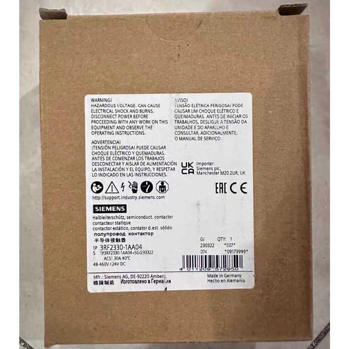 (议价)西门子断路器3RF2330-1BA04询价