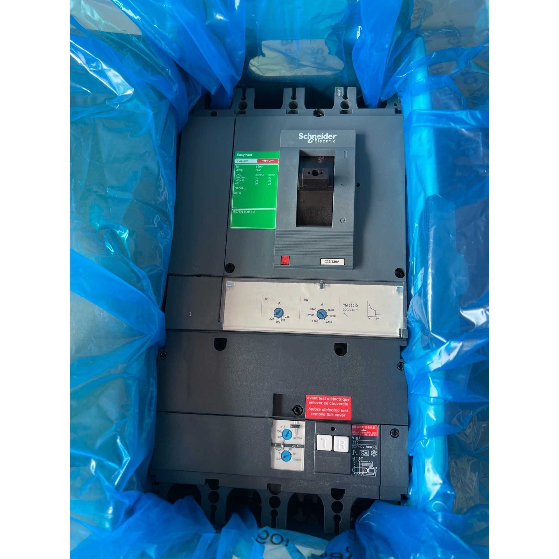 (议价)全新施耐德CVS400F320A漏电断路器LV540338询价