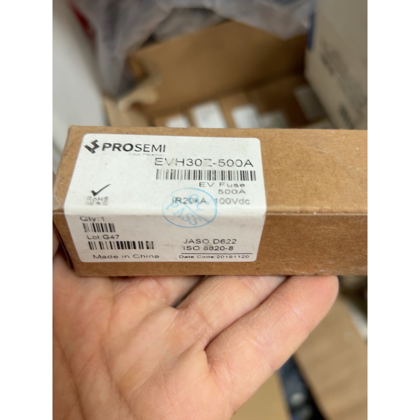 (议价)PROSEMl熔断器全新EVH30Z-500A询价