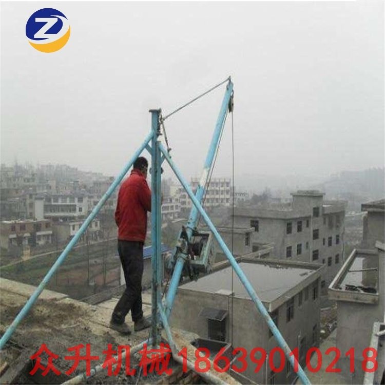 厂家直销 建筑吊机 快速三角吊机 吊砖用小型吊机 三角形吊运机