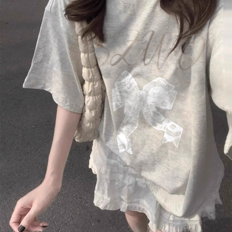 小众宽松慵懒风小个子半袖上衣