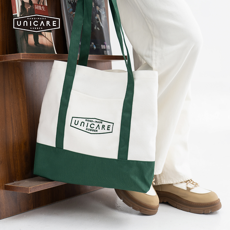 UNICARE轻量化帆布包 便携购物袋 手拎托特包