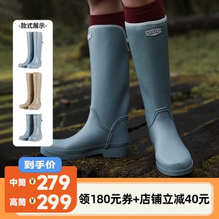防水防滑雨鞋 李佳琦直播间 UNICARE中筒高筒小尾巴女士雨靴