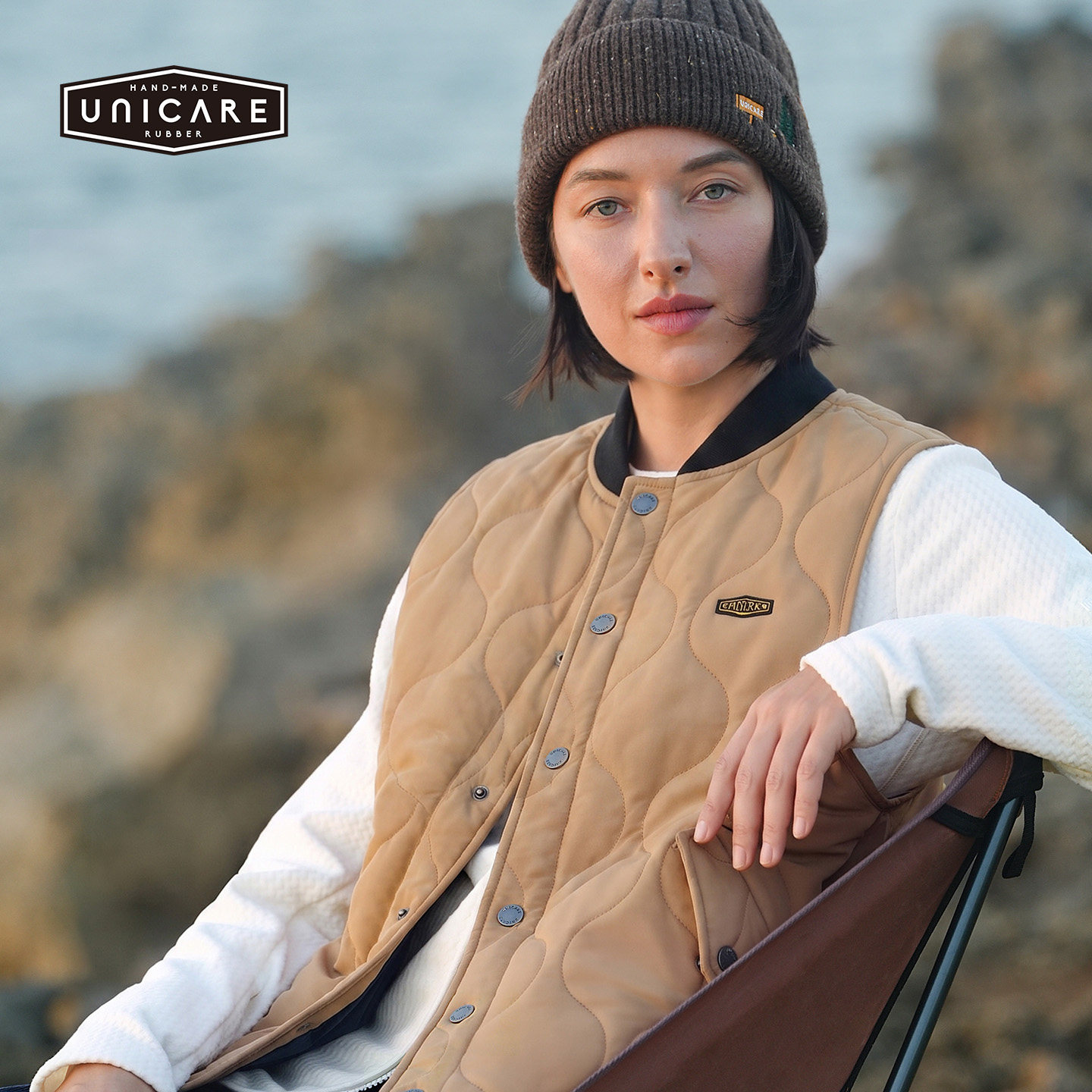 UNICARE成人男女秋冬御寒马甲 运动户外旅游穿搭3M新雪丽保暖背心