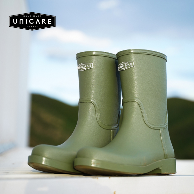 中筒小尾巴女士雨靴防水防滑