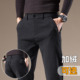 子冬季 黑色休闲裤 百搭商务男士 加绒裤 男秋冬2025新款 直筒宽松西裤