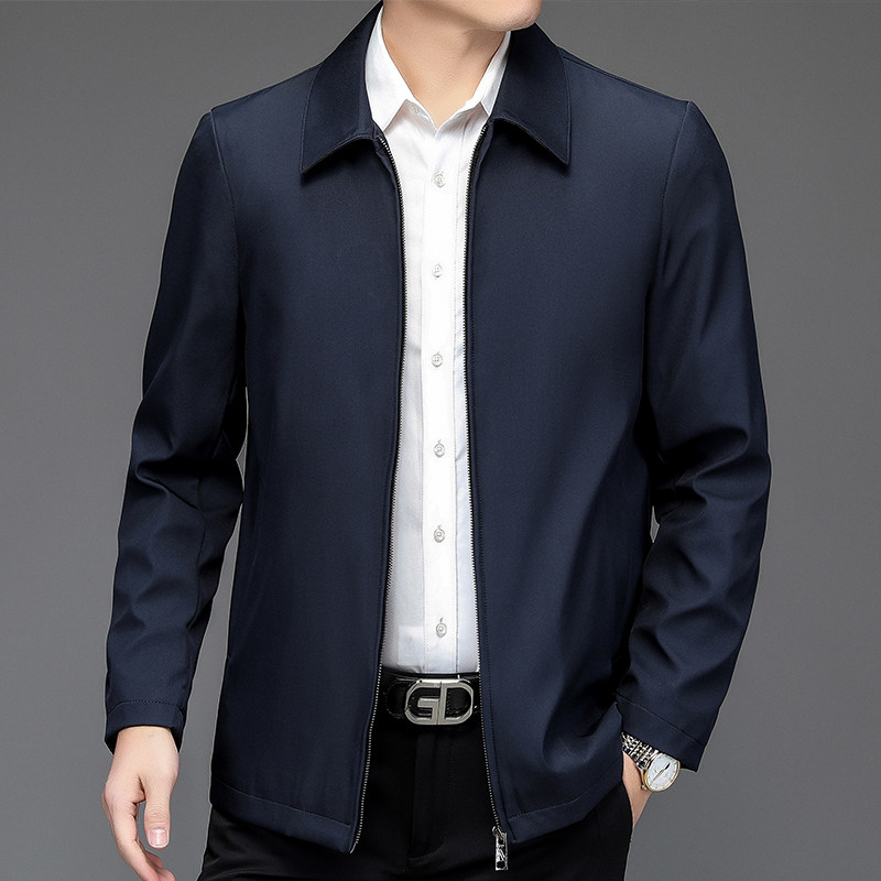 秋冬季百搭轻商务休闲夹克外套