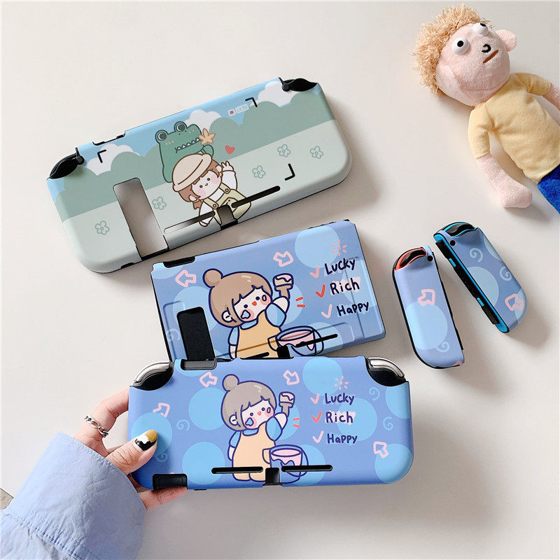 韩国少女ins风格任天堂switch防摔硅胶套ns手柄套lite游戏机软壳