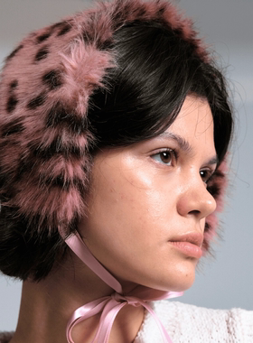 MereMiemie FW25毛绒毛茸环保皮草假领子护耳耳罩双用款