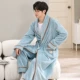 Голубая гнилая мужская халата+брюки