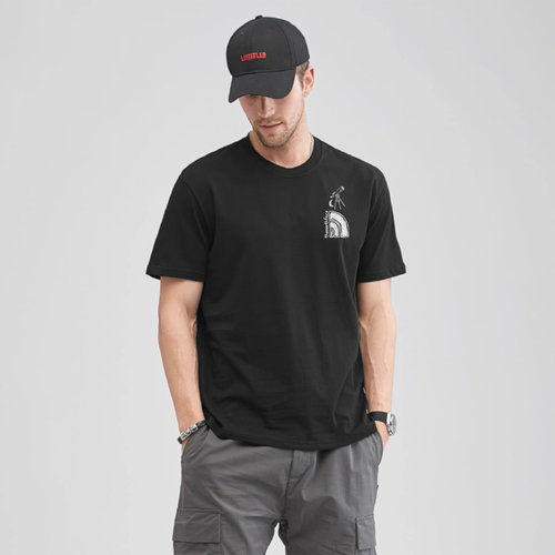 TheNorthFace北面短袖T恤男女款2026春夏户外棉透气印花半袖8GVC