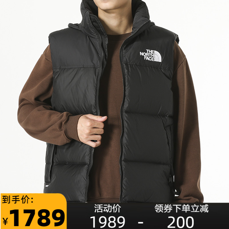 TheNorthFace北面经典复刻ICON1996羽绒服马甲男女款鹅绒