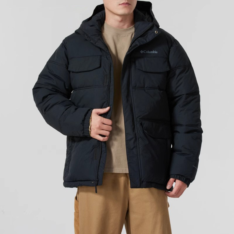 哥伦比亚金点拒水棉服夹棉外套