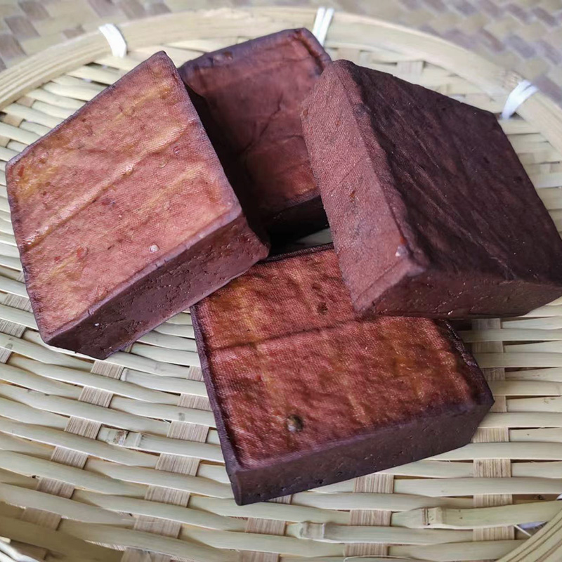 四川特产土溪镇腊豆干柴火烟熏豆腐干渠县城坝腊豆干五香味包邮