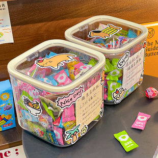 糖果急救瓶莫生气零食罐子diy收纳盒闺蜜暖心便签套装情绪解忧盒