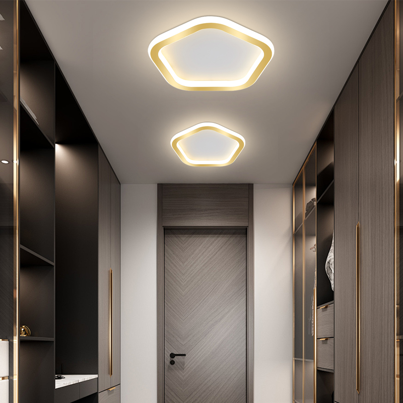 走廊过道灯网红水晶灯入户玄关灯简约现代家用衣帽间民宿阳台灯具