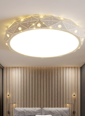 2026新款圆形简约现代灯饰节能调光led吸顶灯家装智能书房卧室灯