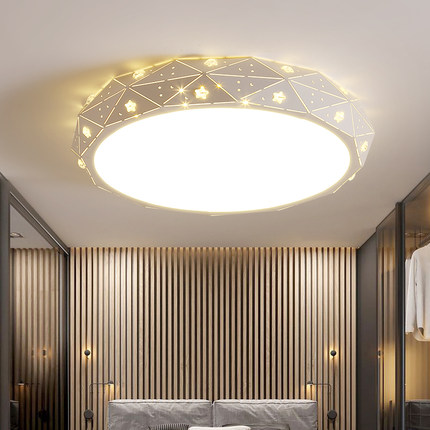 2026新款圆形简约现代灯饰节能调光led吸顶灯家装智能书房卧室灯