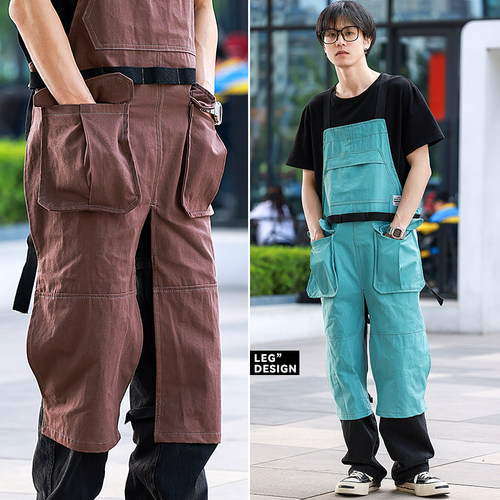 开衩围裙花店园艺美发绑腿工作服