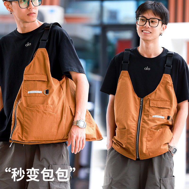 户外机能围裙工装马甲登山图片